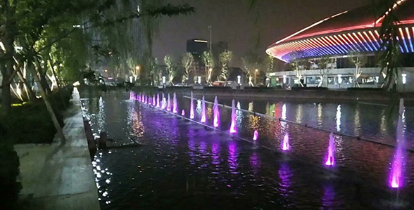 天津奥林匹克中心喷泉改造