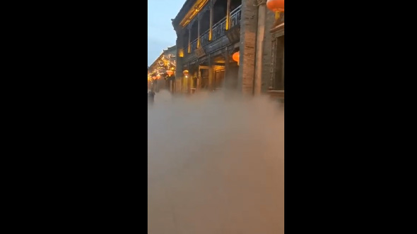山西榆次北大街冷雾